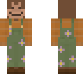 flowery overalls monkey