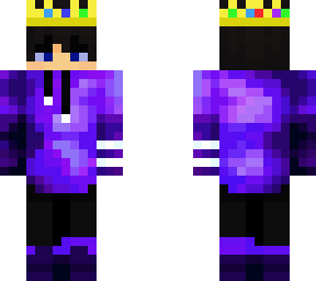 galaxy skin with techno crown