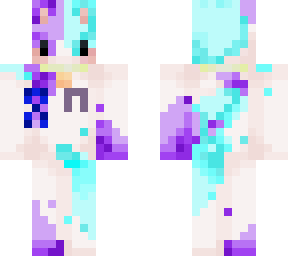 purple and blue calico skin w/ cancer and misophonia ribbon
