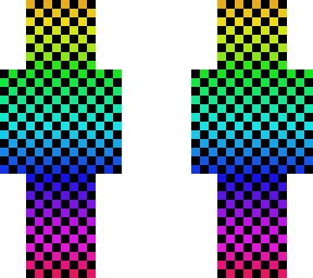 rainbow checkered
