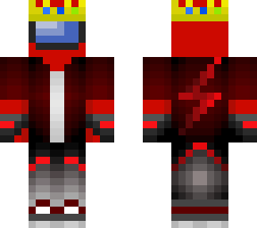 red among us w/ techno crown 2