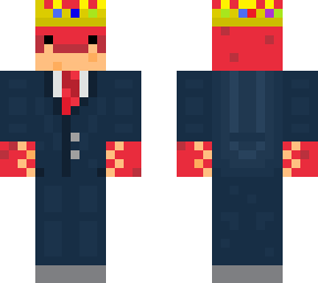 red crab suit with technoblade crown