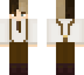 split hair colour steampunk boy