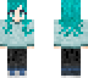 teal based girl