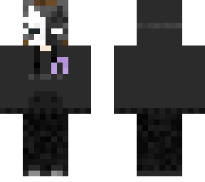 vortex in black sweater w/ cancer awareness ribbon