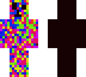 black and somewhat rainbow