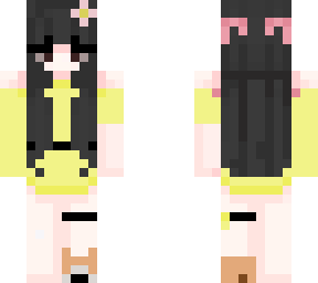 chica sexy amarilla