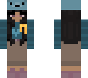 female bear hat with ribbon