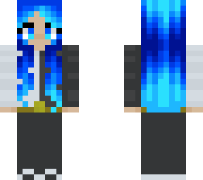girl with blue hairs