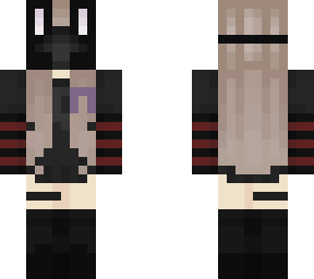 my mc skin with purple ribbon