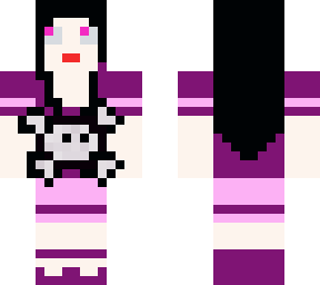pink and purple skull top