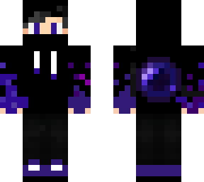 purple black hoodie