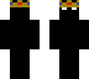 black with crown
