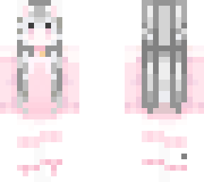 cat girl gray hair