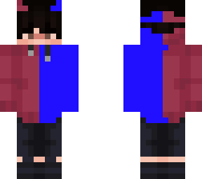 demon red and blue