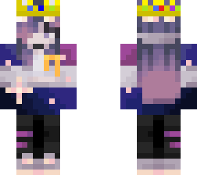 galaxy girl with techno's crown