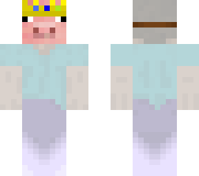 ghost steve wearing  a technoblade mask