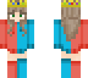 girl hoodie 2 colors w/ technoblade crown