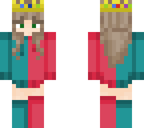girl hoodie 2 colors w/ technoblade crown