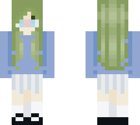 green haired green