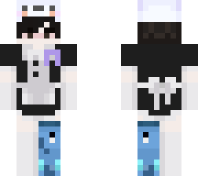 maid with purple ribbon skin for hotiv. rip technoblade