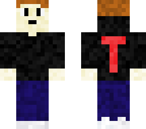 man with custom technoblade hoodie (updated)