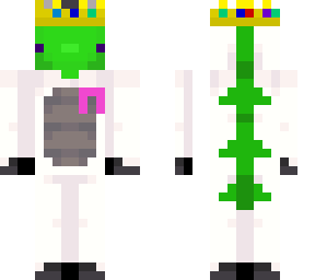 my skin with techno crown and banner
