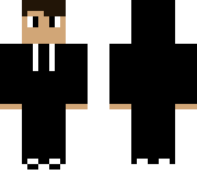 simple guy 2 but with a black hoodie