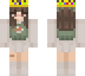 technoblade's crown on my skin