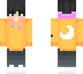 tvkayozann yellow / purple hoodie with white moon