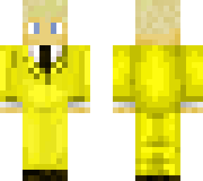 Blonde guy yellow suit | Minecraft Skin