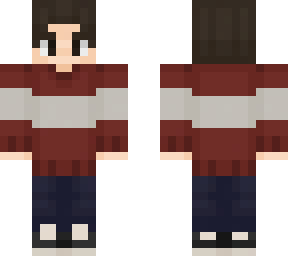 deep red sweater