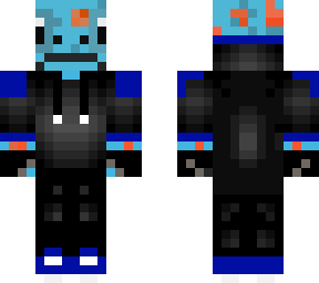 gecko with blue hoodie