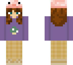 green mushroom girl + frog hat