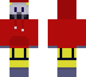 hazmat suit guy in a hoodie