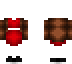 ob - dark brown coat w/ red fit