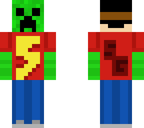 official skydude gaming skin (creeper mask)