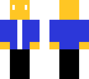 orange man (blue jacket, black pants)