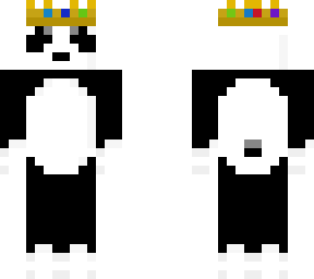 panda with techno's crown (again)