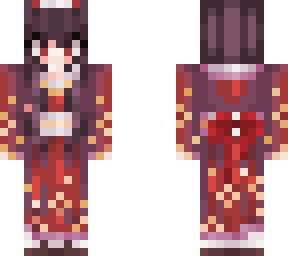 red kimono