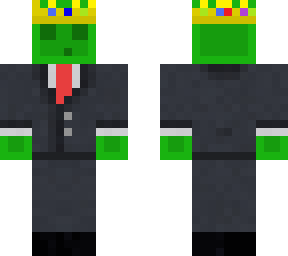slime guy with technoblade crown