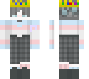 trans boy w/ribbon and crown