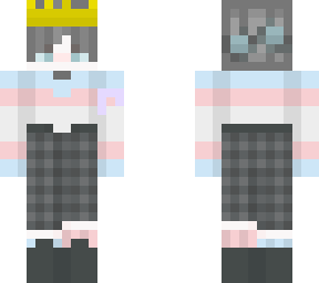 trans boy w/ribbon and crown