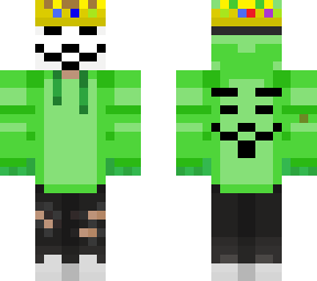 anonymous skin with technoblade crown