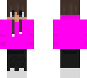 boy with pink hoodie