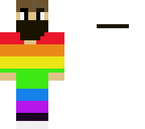 cute 2d rainbow boy