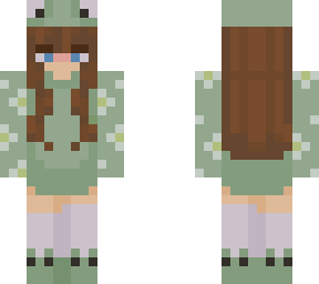 cute brown haired frogg gurl