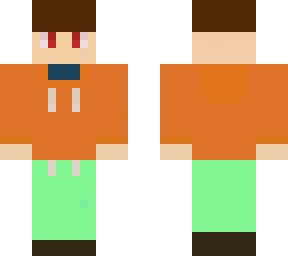 gamer boy with orange jumper