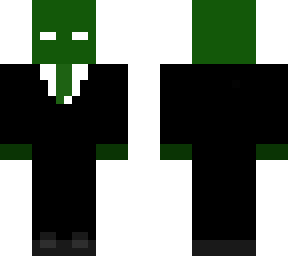 guy in a suit with green mask