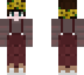 guy in an flower crown and overalls